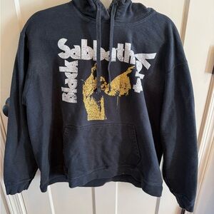 Black Sabbath Graphic Pullover Hoodie - Black